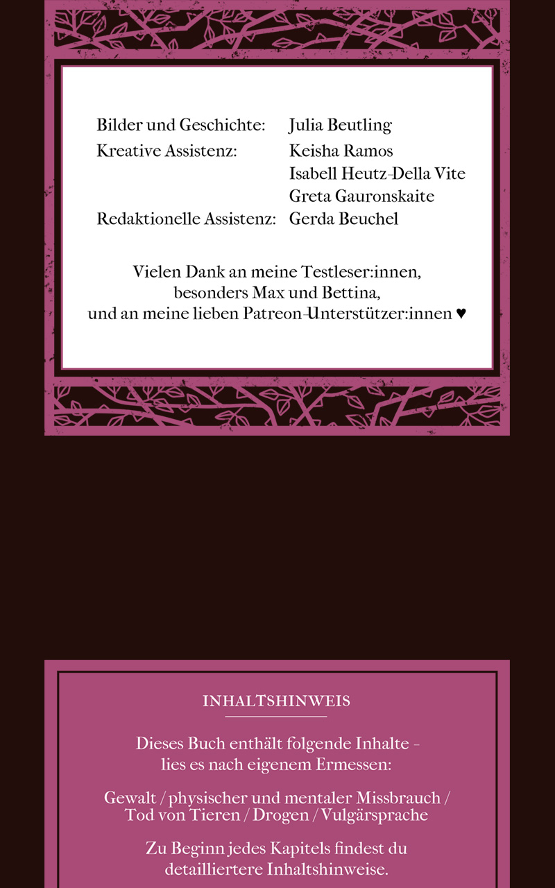 Being Monsters Buch 2 Credits Scroll DE Teil02